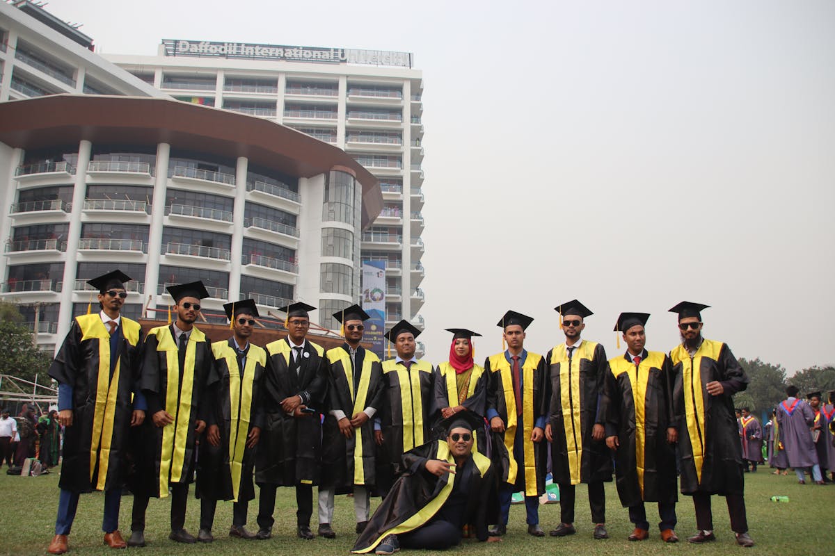 A graduate transitioning into a professional workplace in Germany